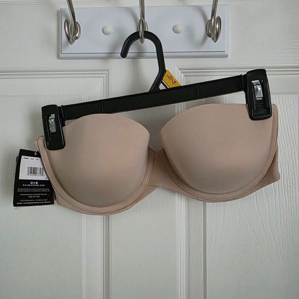 Maidenform Strapless Lift Bra with Removable Straps Tan 38C
